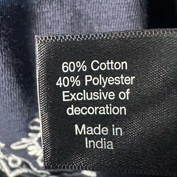 Lane Bryant off the shoulder embroidered blouse navy feminine bohemian plus size - Picture 7 of 12